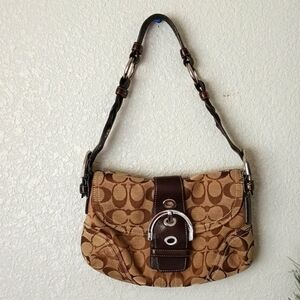 Coach Brown Signature Shoulder Bag